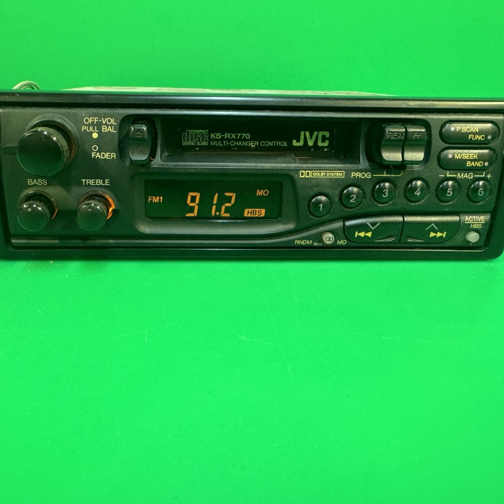 Old Classic Jvc Car Radio Cassette Player Model Rx770 Vintage Pull Out Type Cd Control