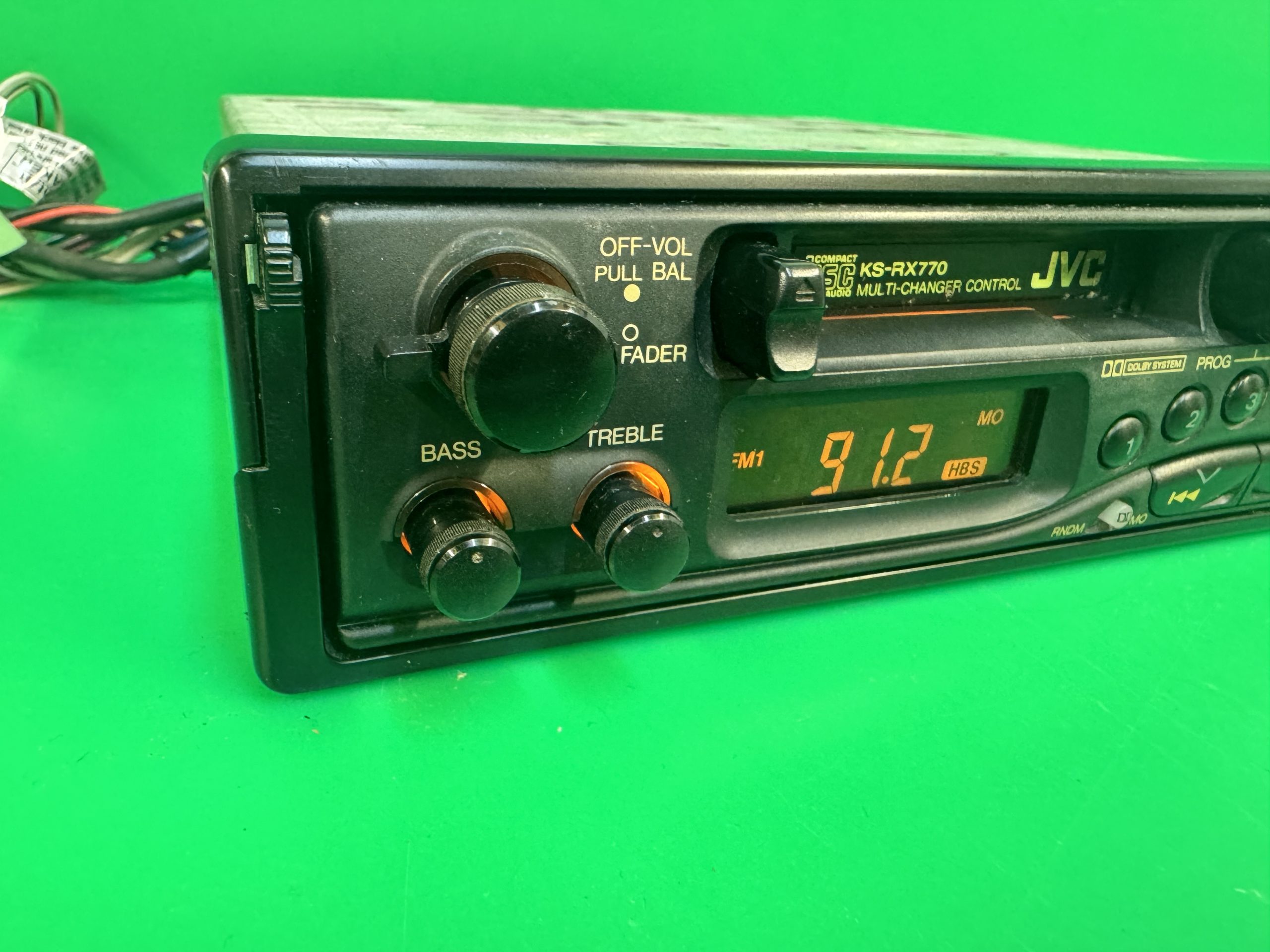 Old Classic Jvc Car Radio Cassette Player Model Rx770 Vintage Pull Out Type Cd Control - Image 3