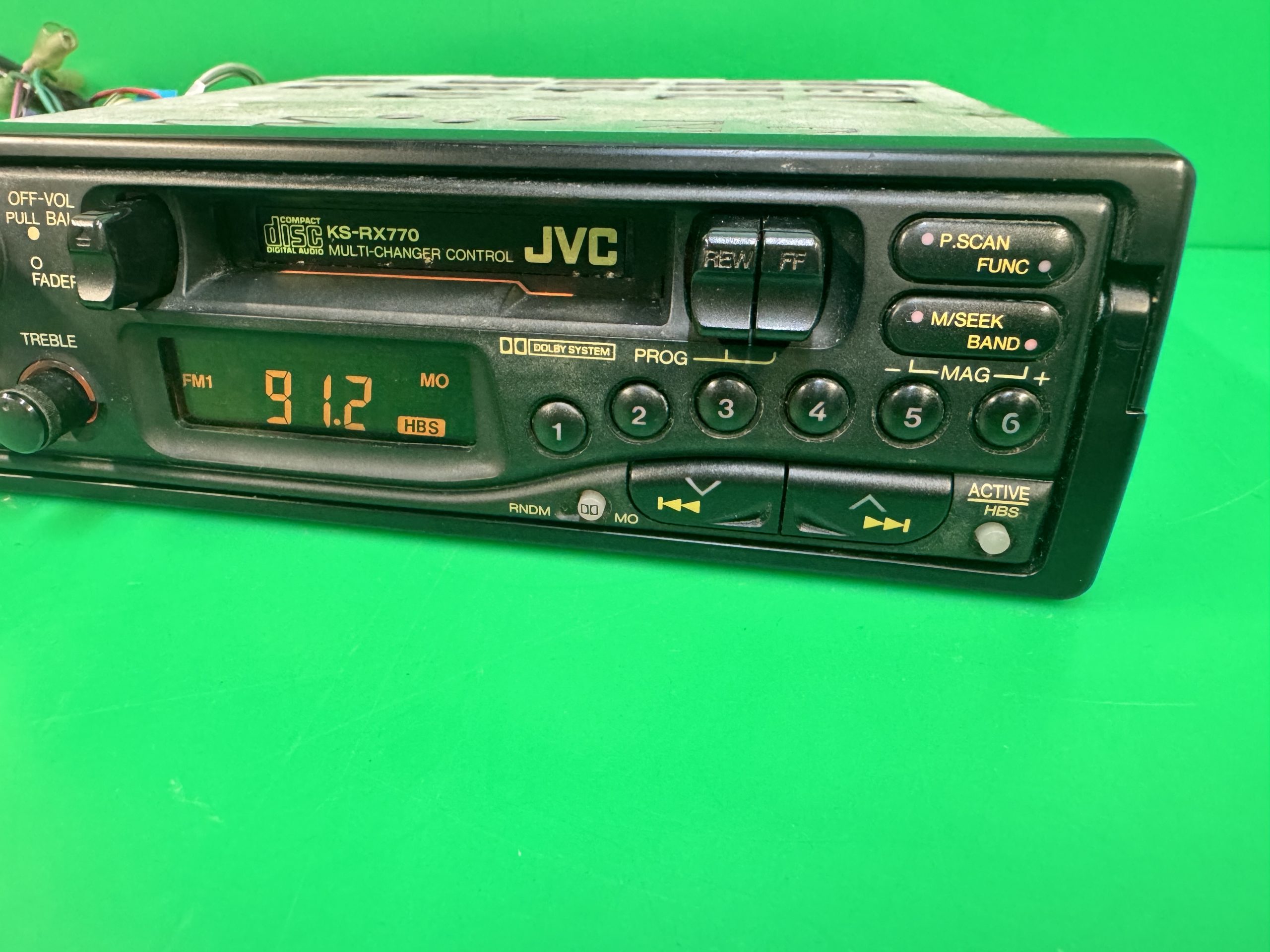 Old Classic Jvc Car Radio Cassette Player Model Rx770 Vintage Pull Out Type Cd Control - Image 4
