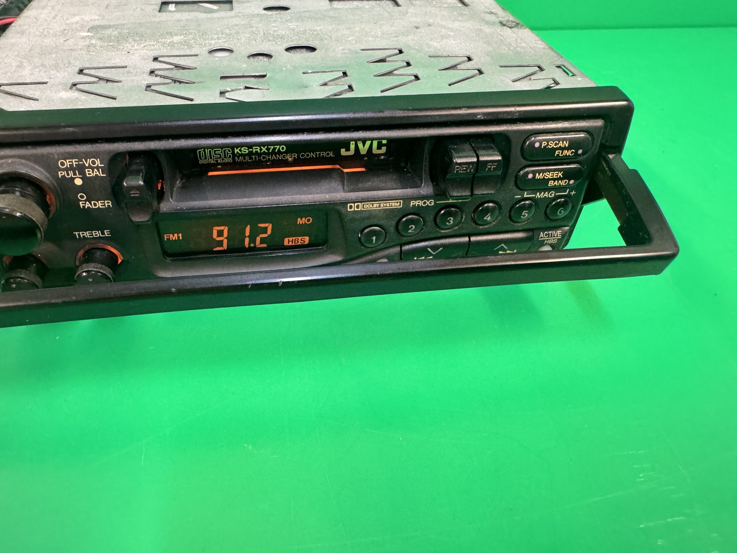 Old Classic Jvc Car Radio Cassette Player Model Rx770 Vintage Pull Out Type Cd Control - Image 5