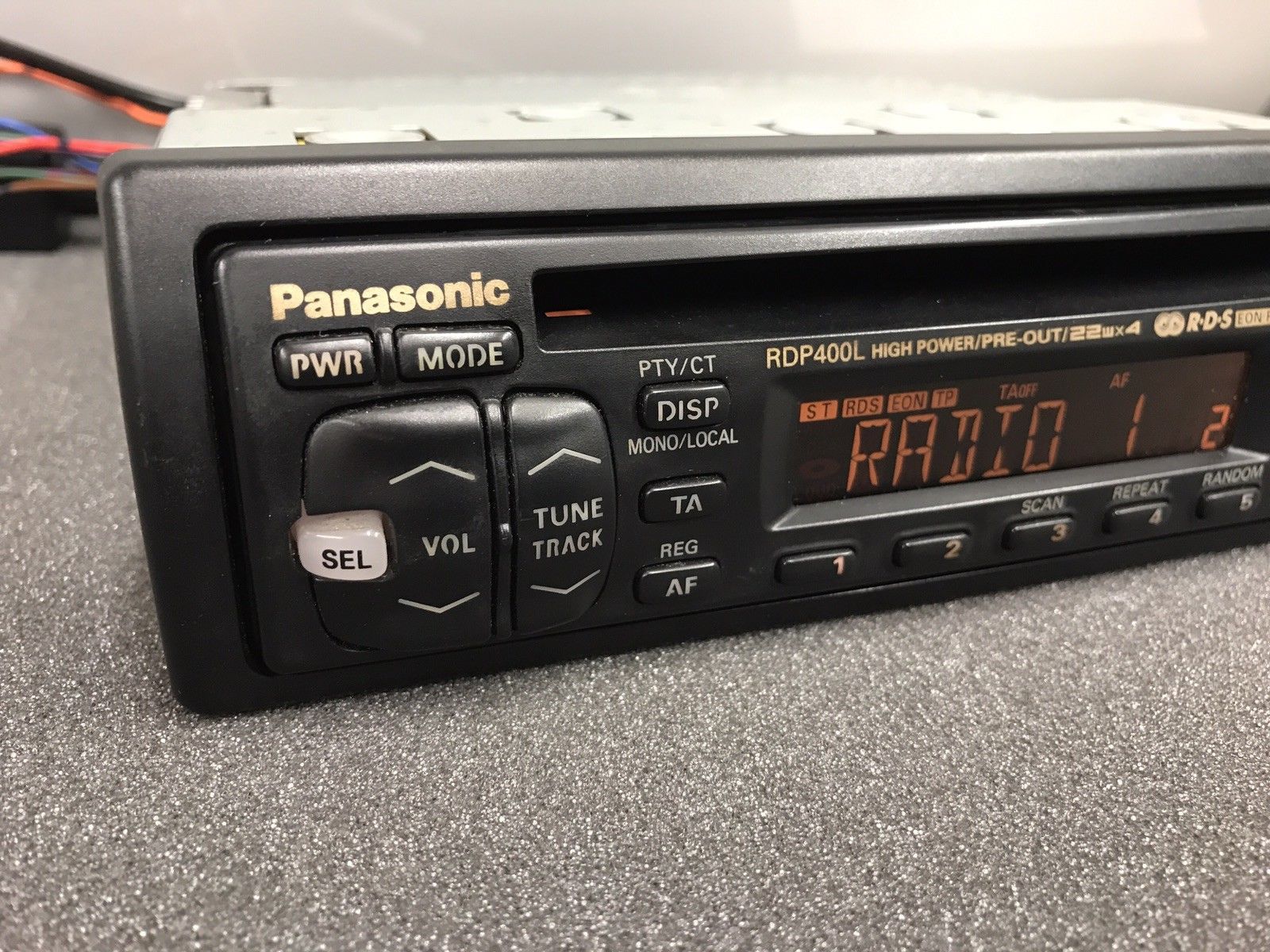 Old Classic Panasonic Car Radio Stereo Cd Aux In Player Model Cq-Rdp400Len Boxed