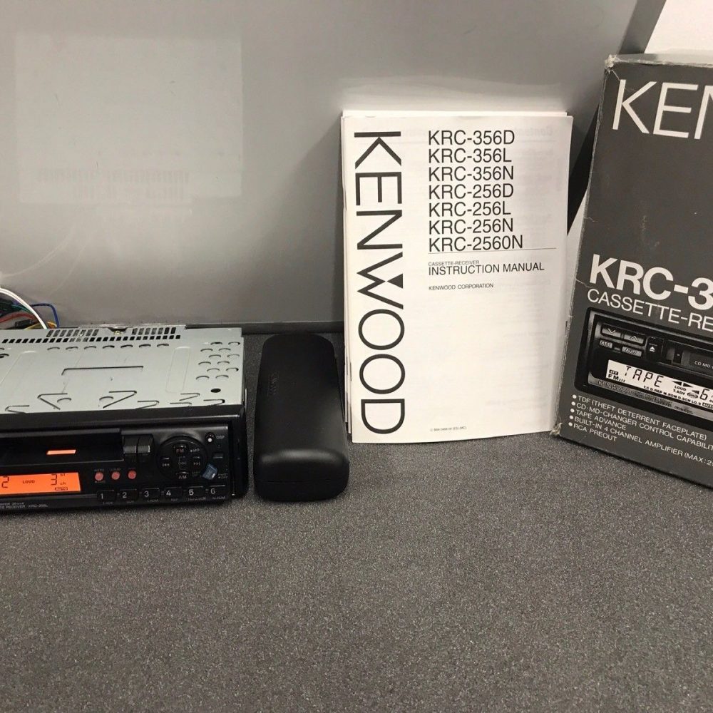 Old Classic Boxed Kenwood Car Radio Stereo Cassette Player + Cd Changer Control