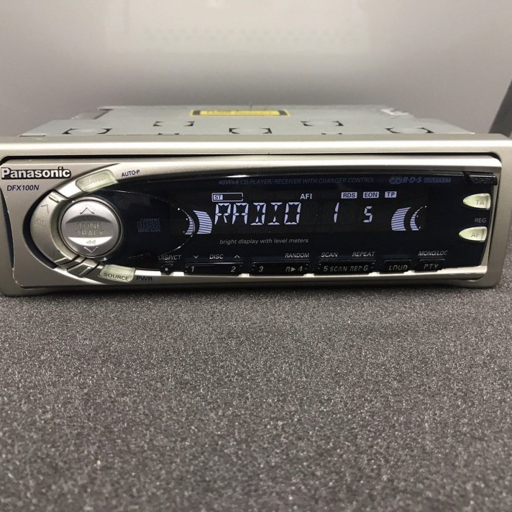 Old Panasonic Car Radio Stereo Cd Player Model Dpx100n With Cd Changer Control