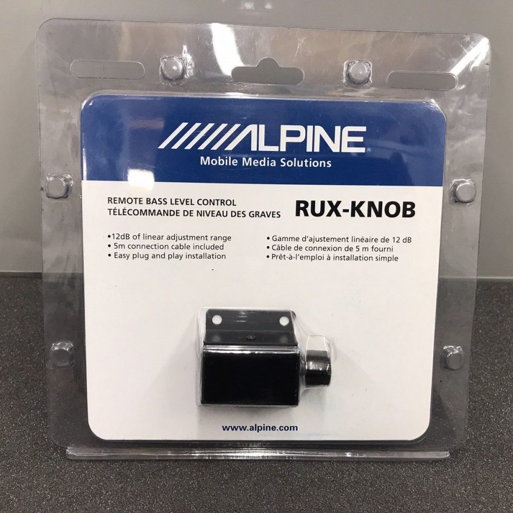 Alpine Rux-Knob Car audio radio stereo Remote Bass Amp Level Control Switch
