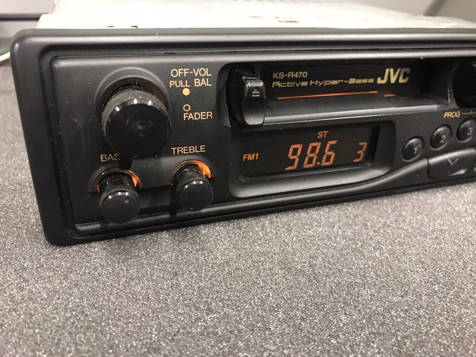Old Classic Boxed Jvc Car Radio Cassette Player Model Ks-R470 Hyper-Bass Model