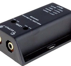 Speaker Output to pre out rca adapter conversion box module hi level  low level