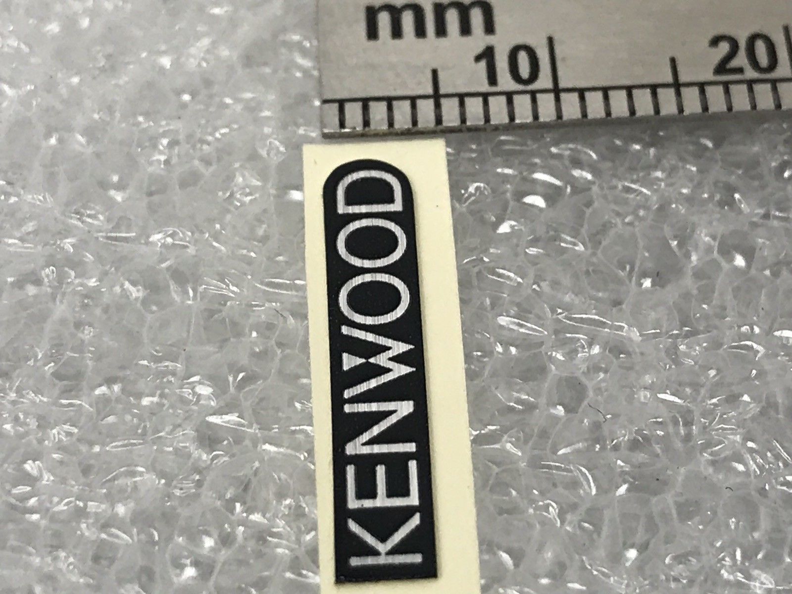 Kenwood Genuine Small Facia Face Panel Front Panel Emblem Sign Badge