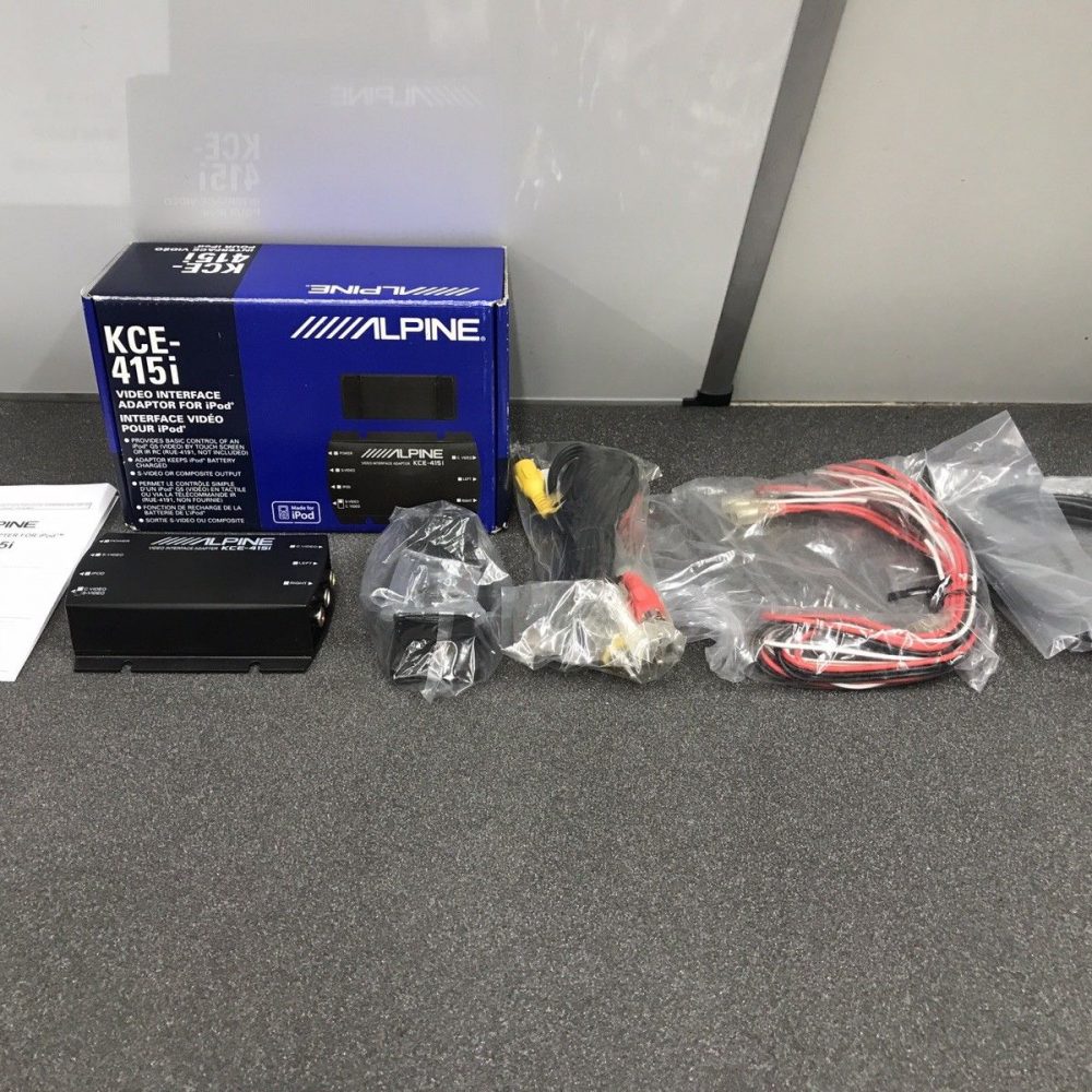 Alpine Kce-415i Video Interface Adaptor For iPods Aux In With Charging New Boxed