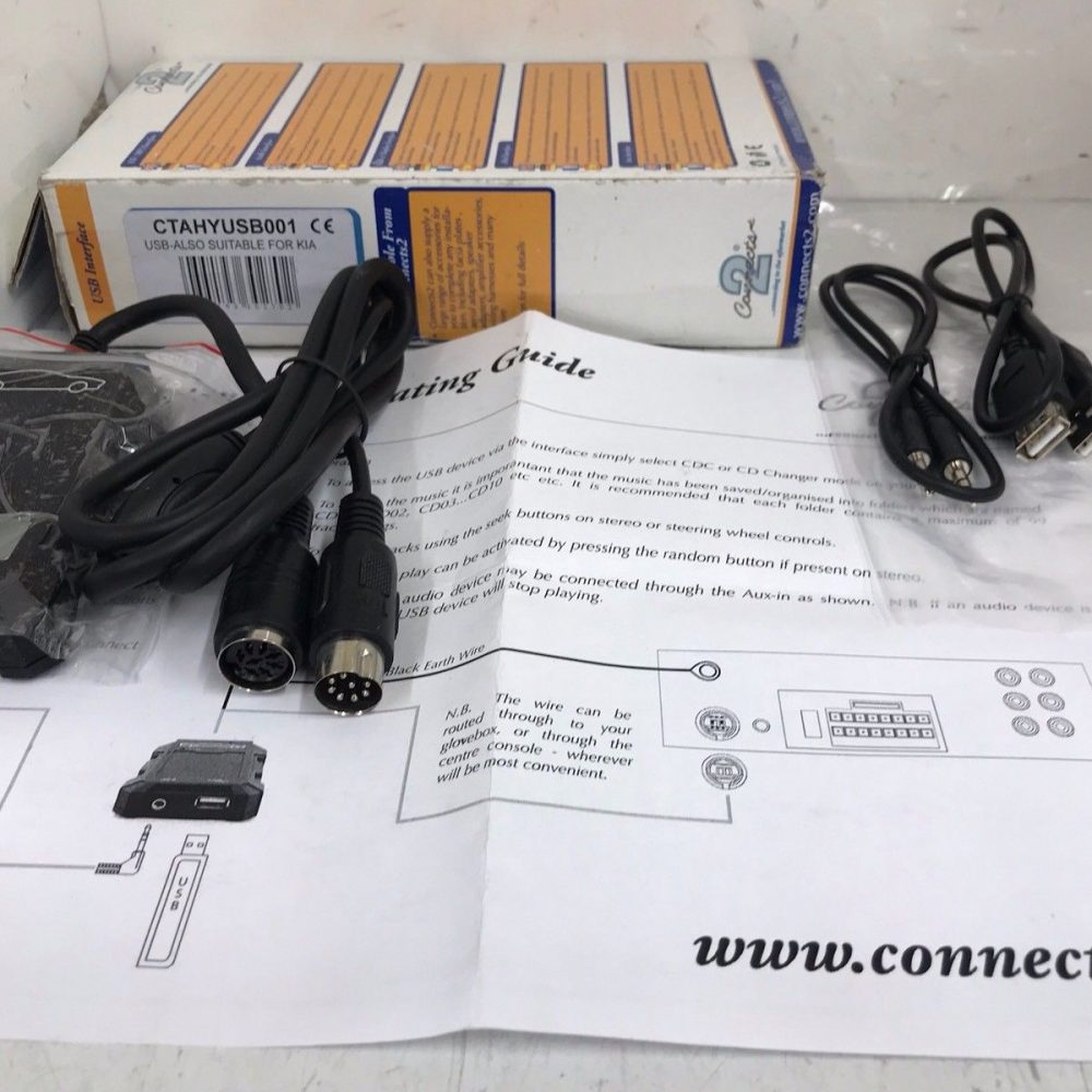 Connects 2 Ctahyusb001 USB Aux In Adaptor Kit Interface Kit