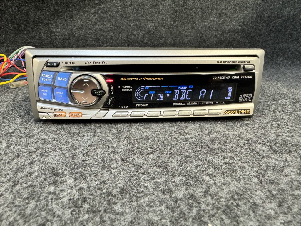 Alpine Car Radio Stereo Cd Player Model Cdm-7872rb Retro 00's Vintage ...