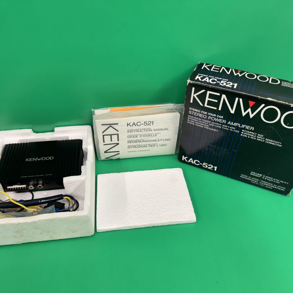 Kenwood Kac-521 Old Classic Vintage Amp Amplifier 2 Channel Small Amp Booster boxed