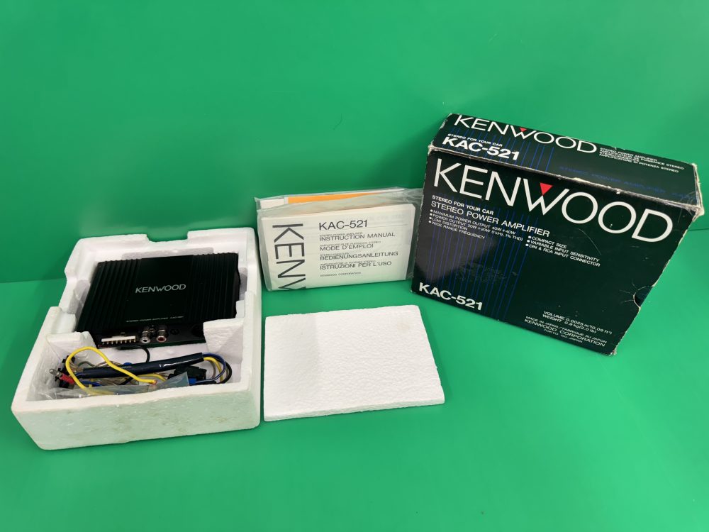 Kenwood Kac-521 Old Classic Vintage Amp Amplifier 2 Channel Small Amp Booster boxed