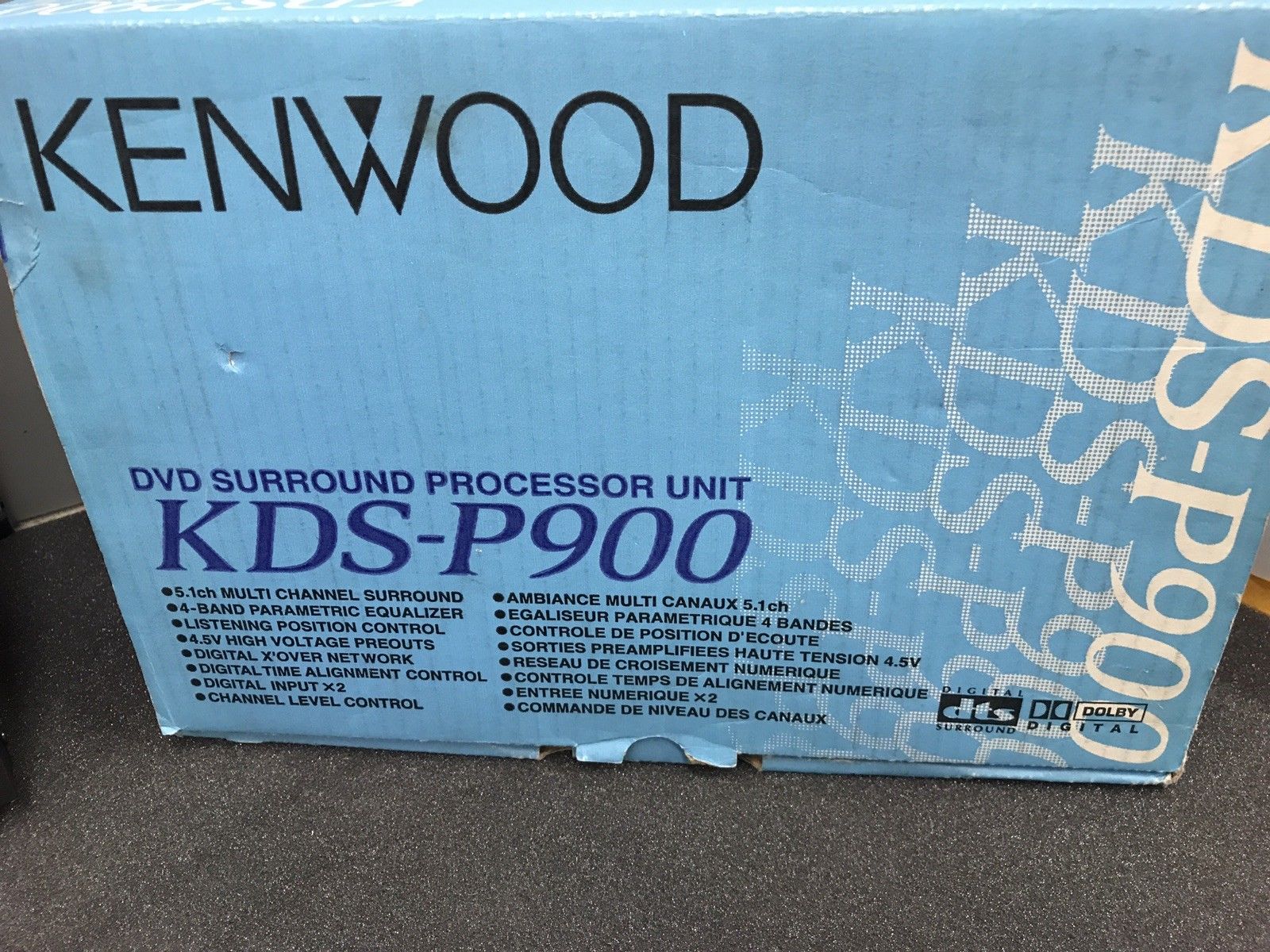 Kenwood New Unused Old Stock Boxed Kds-P900 Dvd Surround Processor Unit 5.1 Ch