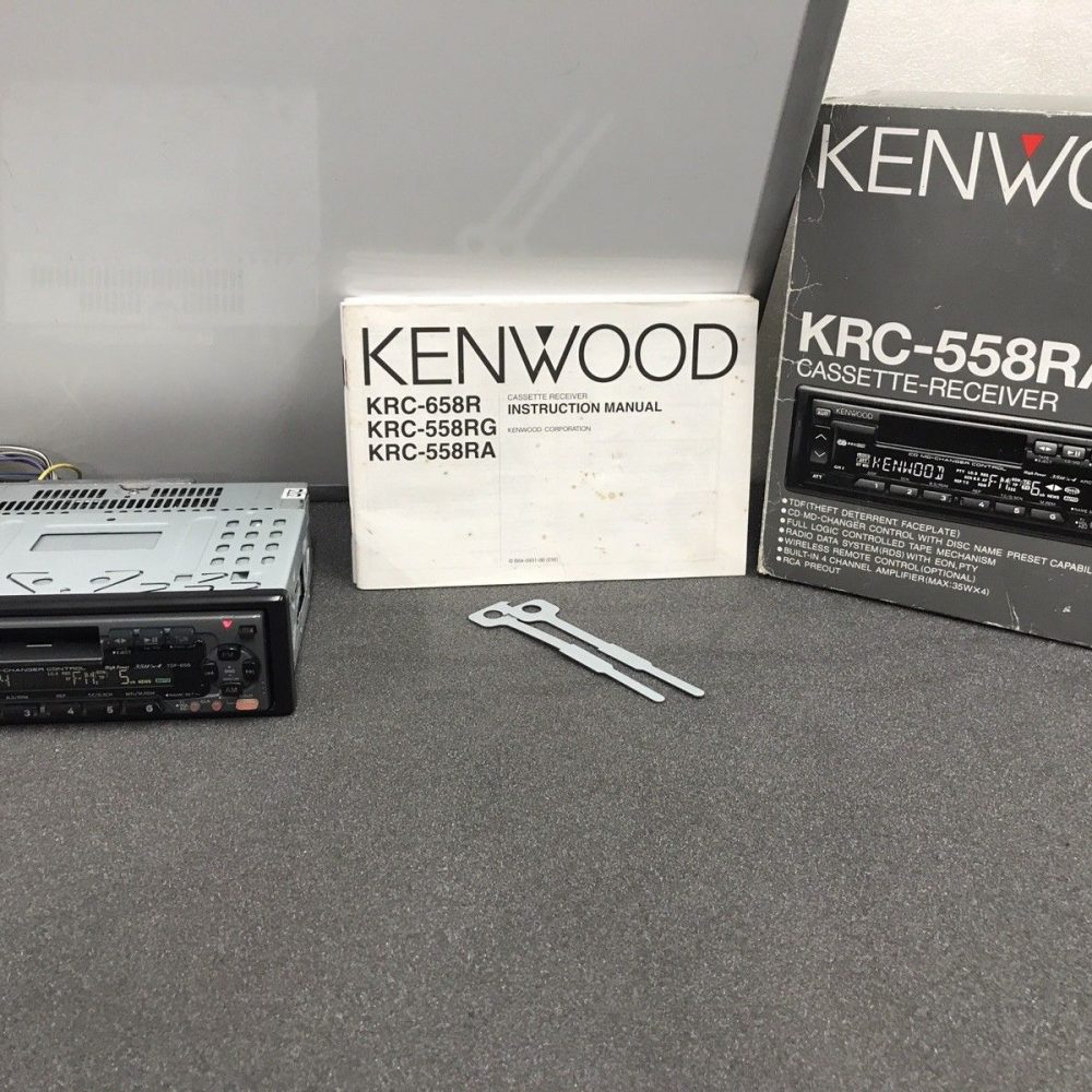 Old Classic Boxed Kenwood Car Radio Stereo Cassette Player + Cd Changer Control