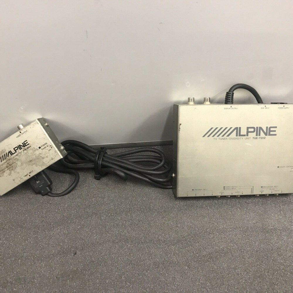 Alpine Tue-T012 Tv Tuner and Kce-100v Rgb Convertor With Bus Cable