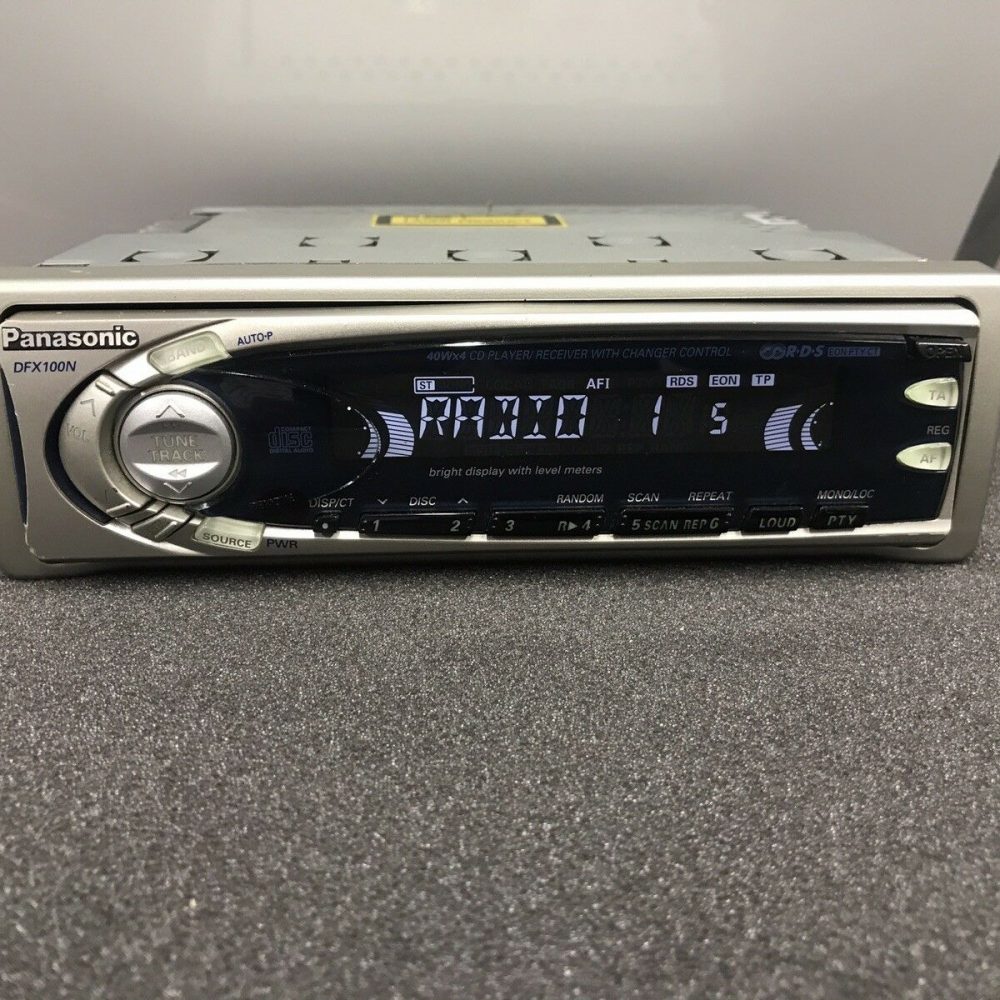 Old Panasonic Car Radio Stereo Cd Player Model Dpx100n With Cd Changer Control
