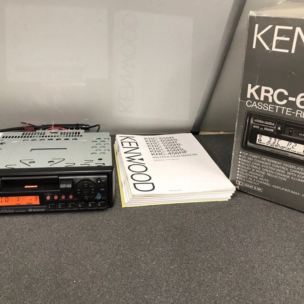Kenwood Krc-656rl Old Classic Vintage Radio Cassette Player Cd Changer Control
