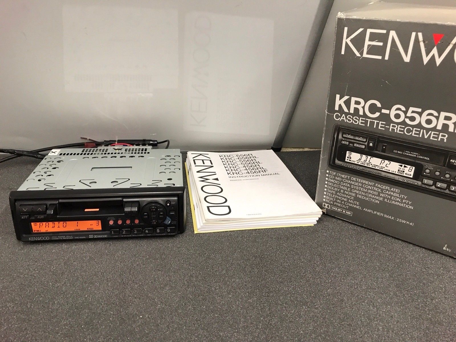 Kenwood Krc-656rl Old Classic Vintage Radio Cassette Player Cd Changer Control