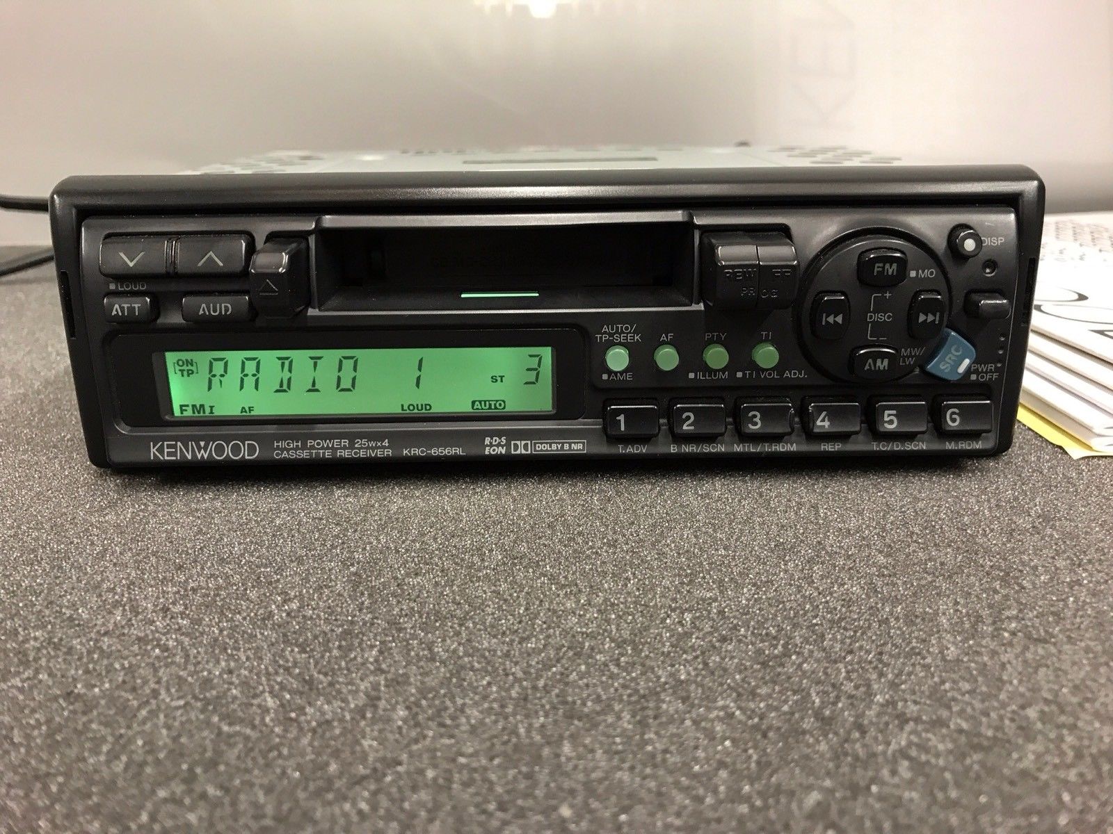 Kenwood Krc-656rl Old Classic Vintage Radio Cassette Player Cd Changer Control