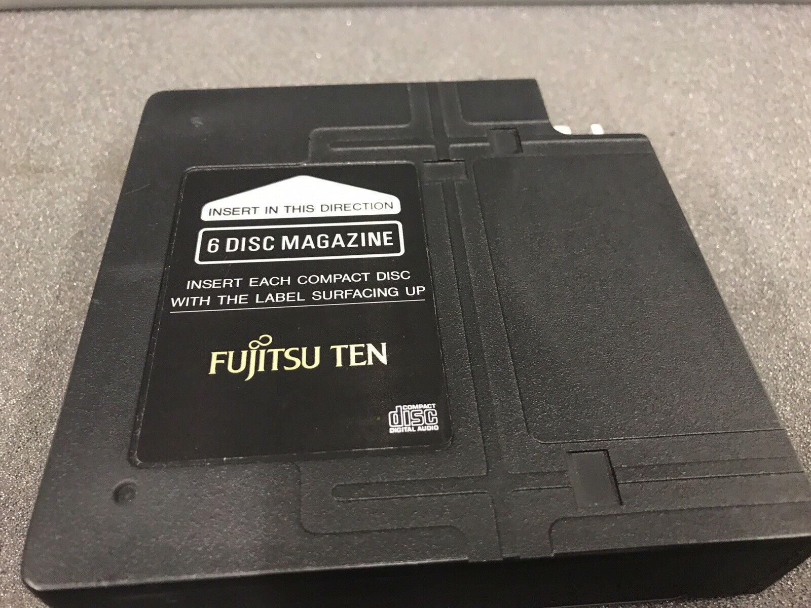 Fujitsu Ten 6 Disc Add On Car Cd Changer Stacker Shuffler Magazine Cartridge