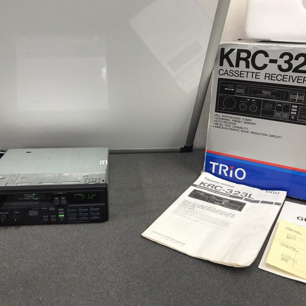 Kenwood Trio Old Classic Vintage Radio Cassette Player Model Krc-323L Boxed