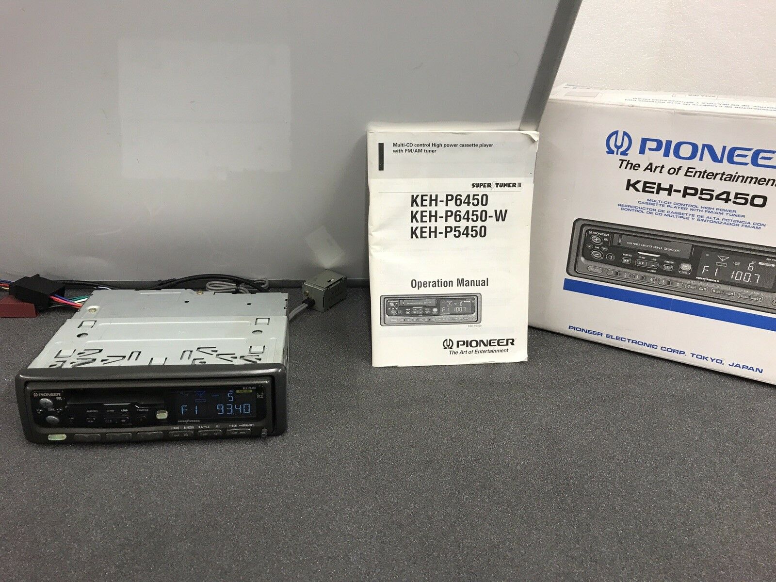 Pioneer Keh-P5450 Old Car Radio Stereo Cassette Player Cd Changer Control  Boxed