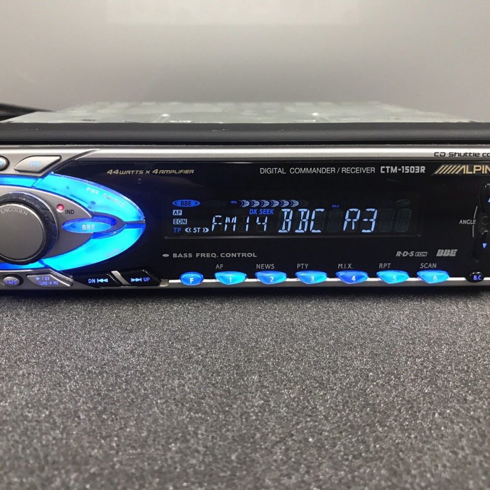Alpine Rare Ctm-1503r Digital Commander Receiver Graphic Equaliser Preset M-Bus