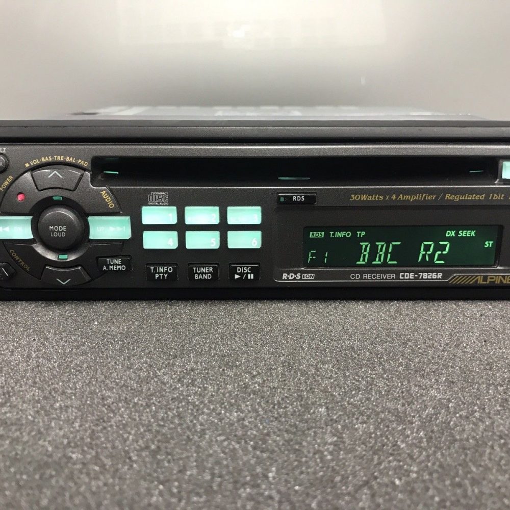 Alpine Car Radio Stereo Cd Player Model Cde-7826r Retro 00's Vintage Retro