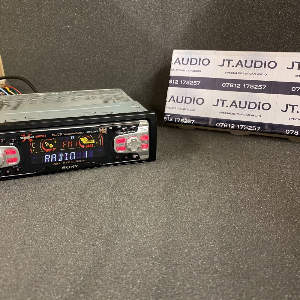 Old Classic Retro Rare Sony Mdx-Ca680x Car Radio Stereo Mdlp Mini-Disc Player
