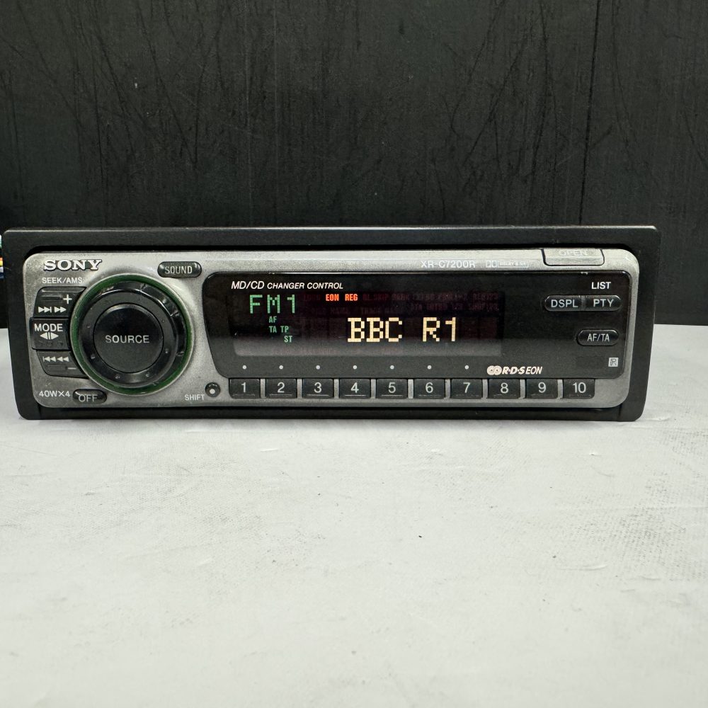 Old Classic 90's Sony Car Radio Cassette Player + Cd Changer Control Xr-C7200r
