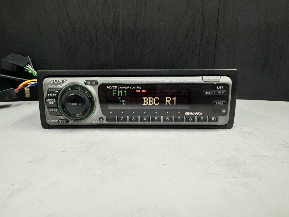 Old Classic 90's Sony Car Radio Cassette Player + Cd Changer Control Xr-C7200r