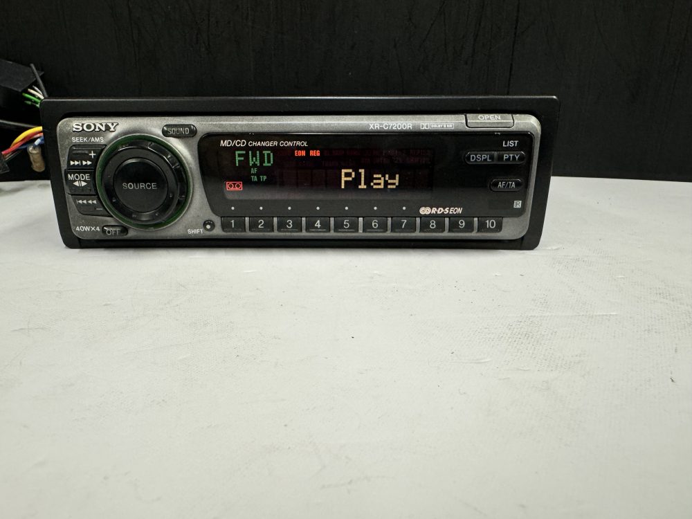 Old Classic 90's Sony Car Radio Cassette Player + Cd Changer Control Xr-C7200r - Image 4
