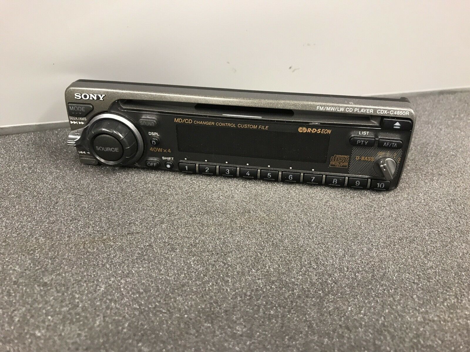 Sony Cdx-C4850r Car Radio Stereo Face Front Panel complete Cdxc4850r