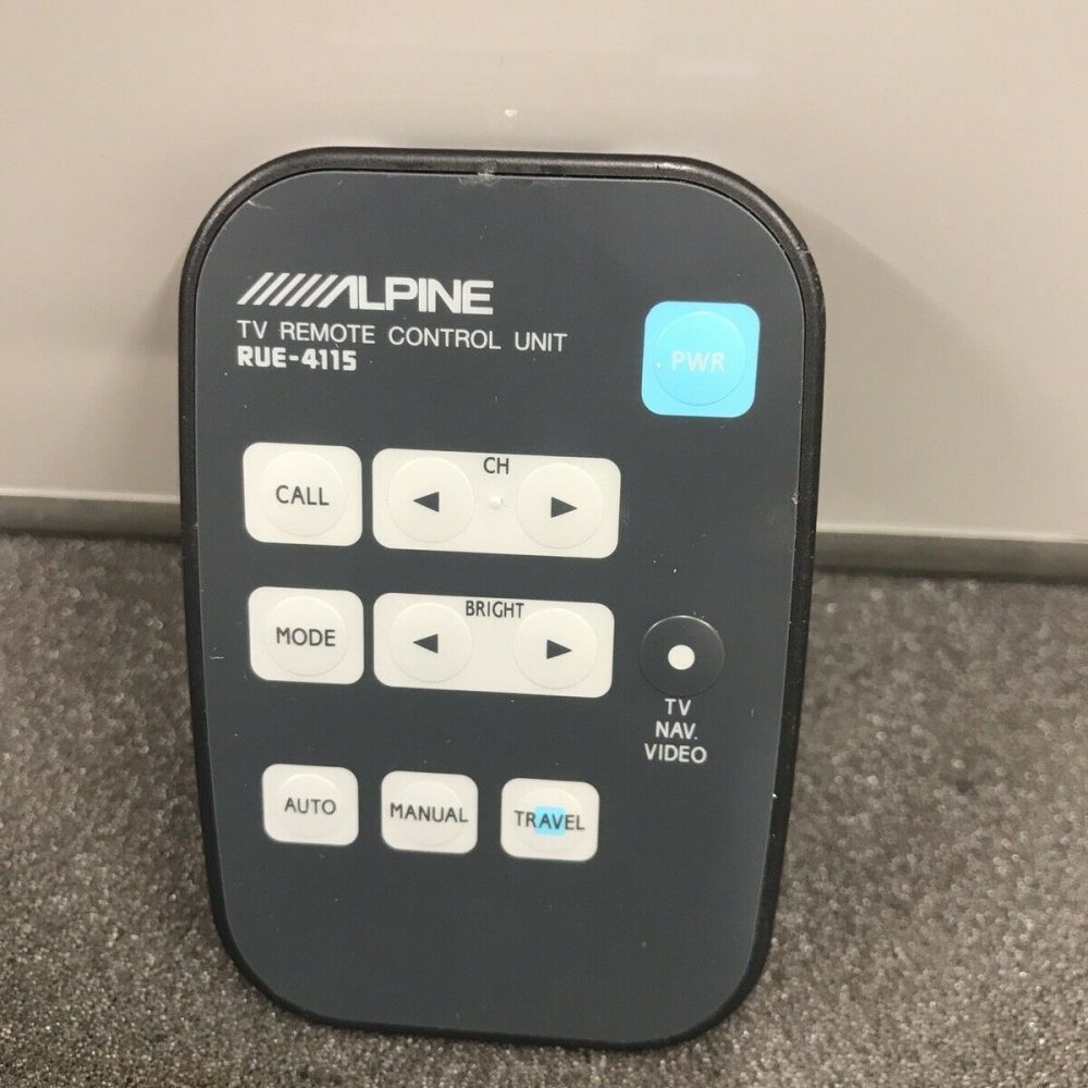 Alpine Rue-4115 Old Type Tv Remote control Commander Controller Rue4115 Used