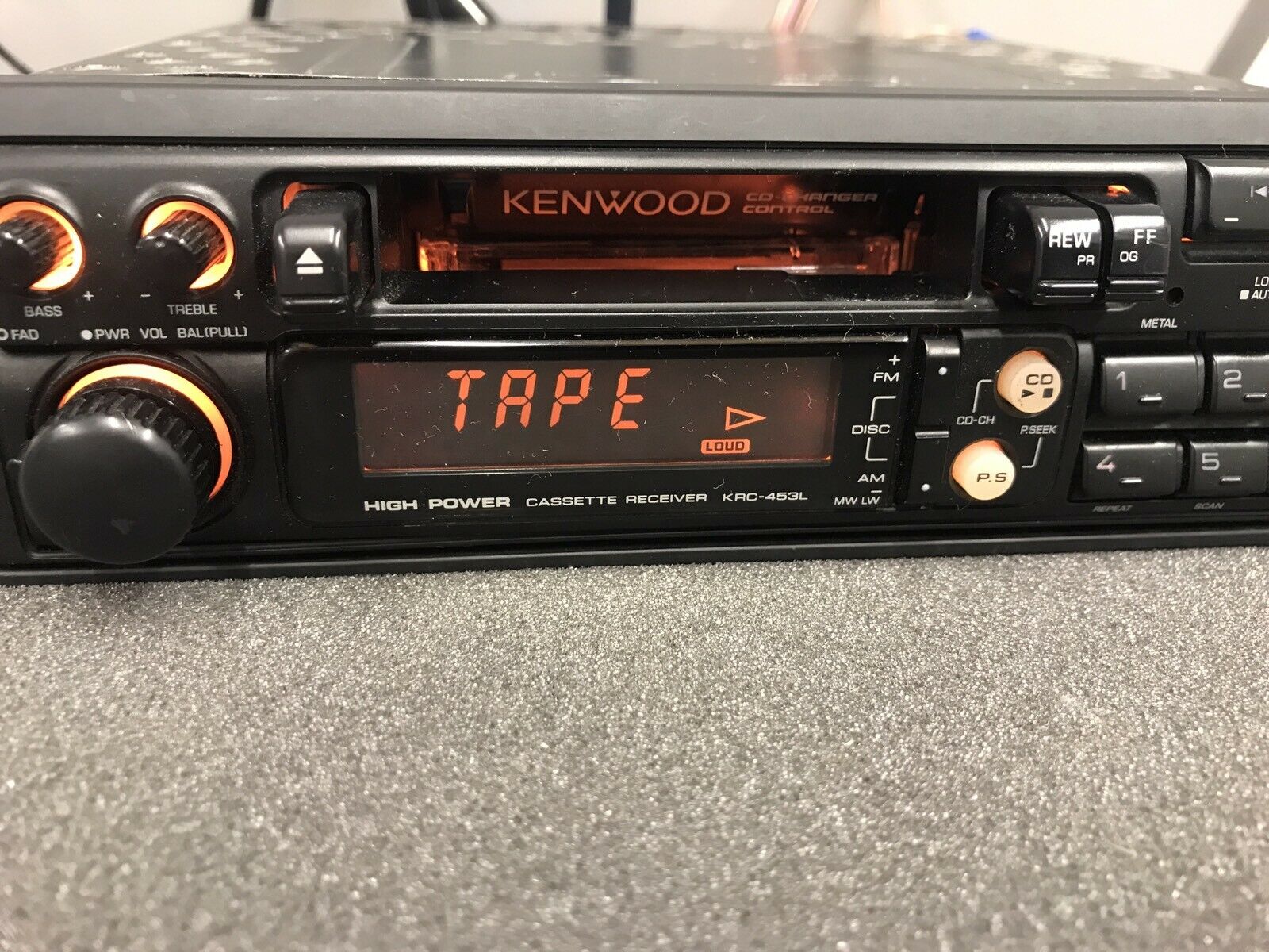 Kenwood 1990s Old Classic Vintage Retro Radio Cassette Player Model Krc-453L Cd