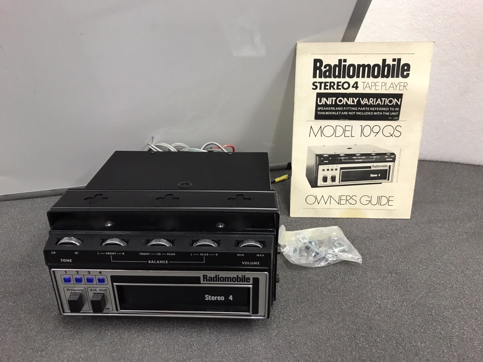 Radiomobile Stereo 4 Old Classic Vintage 8 Track Cassette Car New Old Stock