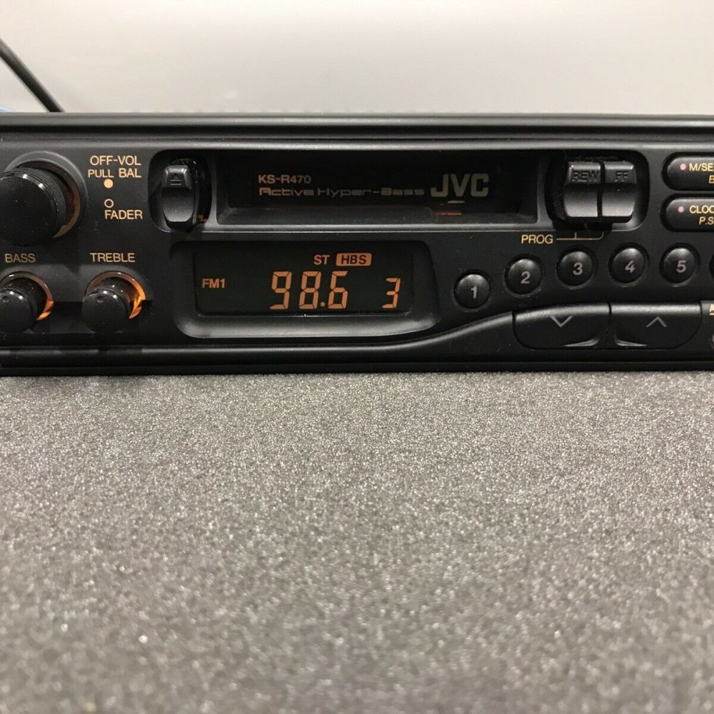 Jvc Old Classic Vintage Radio Cassette Player Model Ks-R470 Complete Black