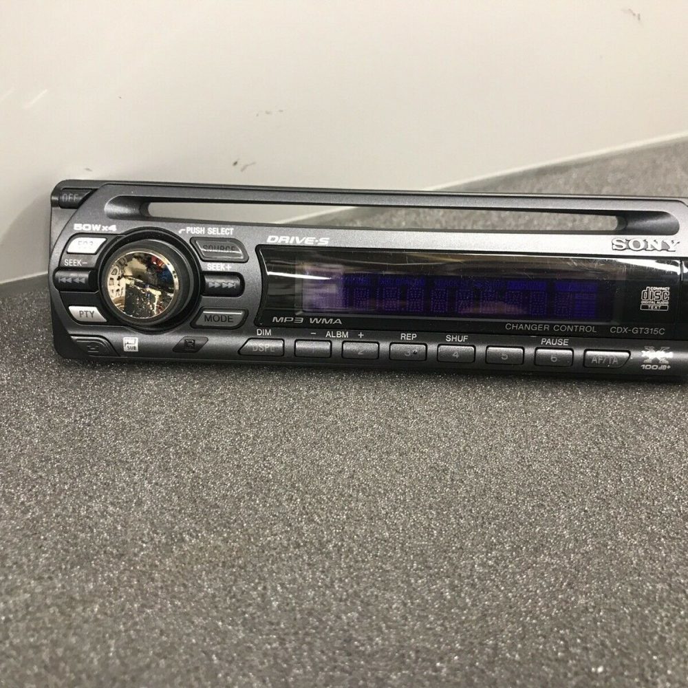 Sony Cdx-Gt315c Xplod Car Radio Stereo Face Front Panel complete Cdxgt315c