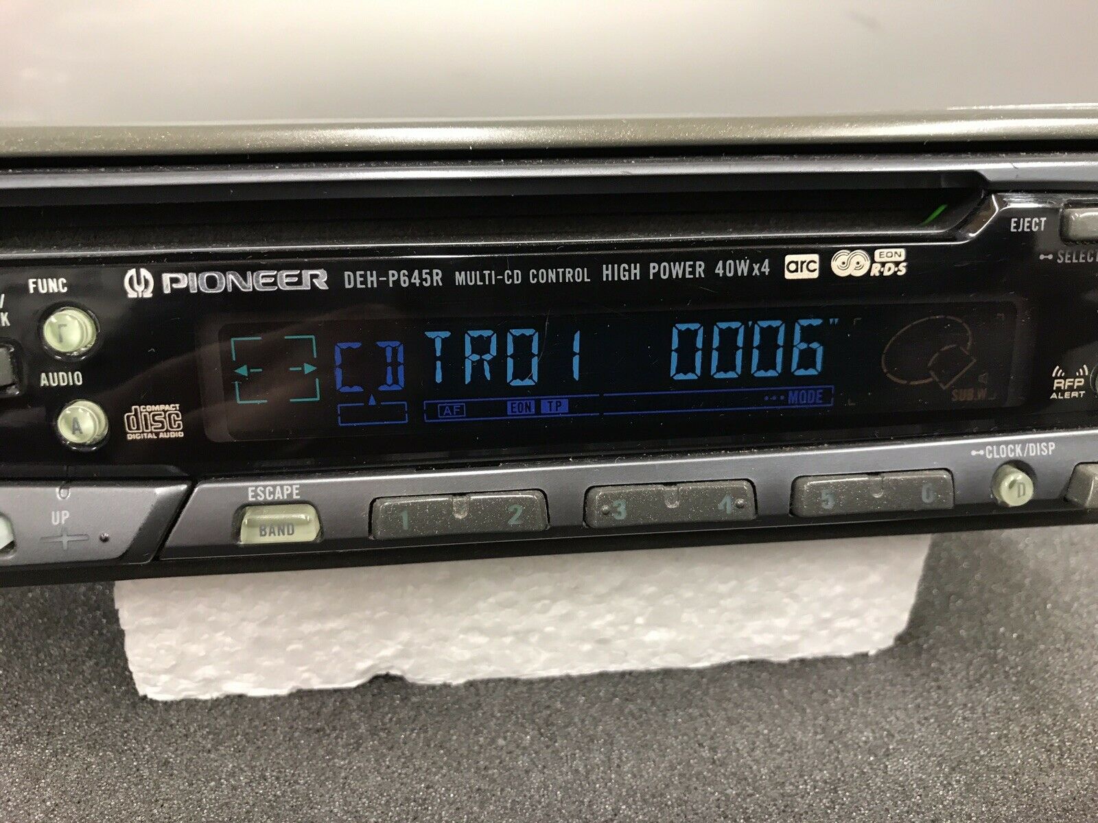 Old Pioneer Car Radio Stereo Cd Player Model Deh-P645r Retro 90s Vintage Retro