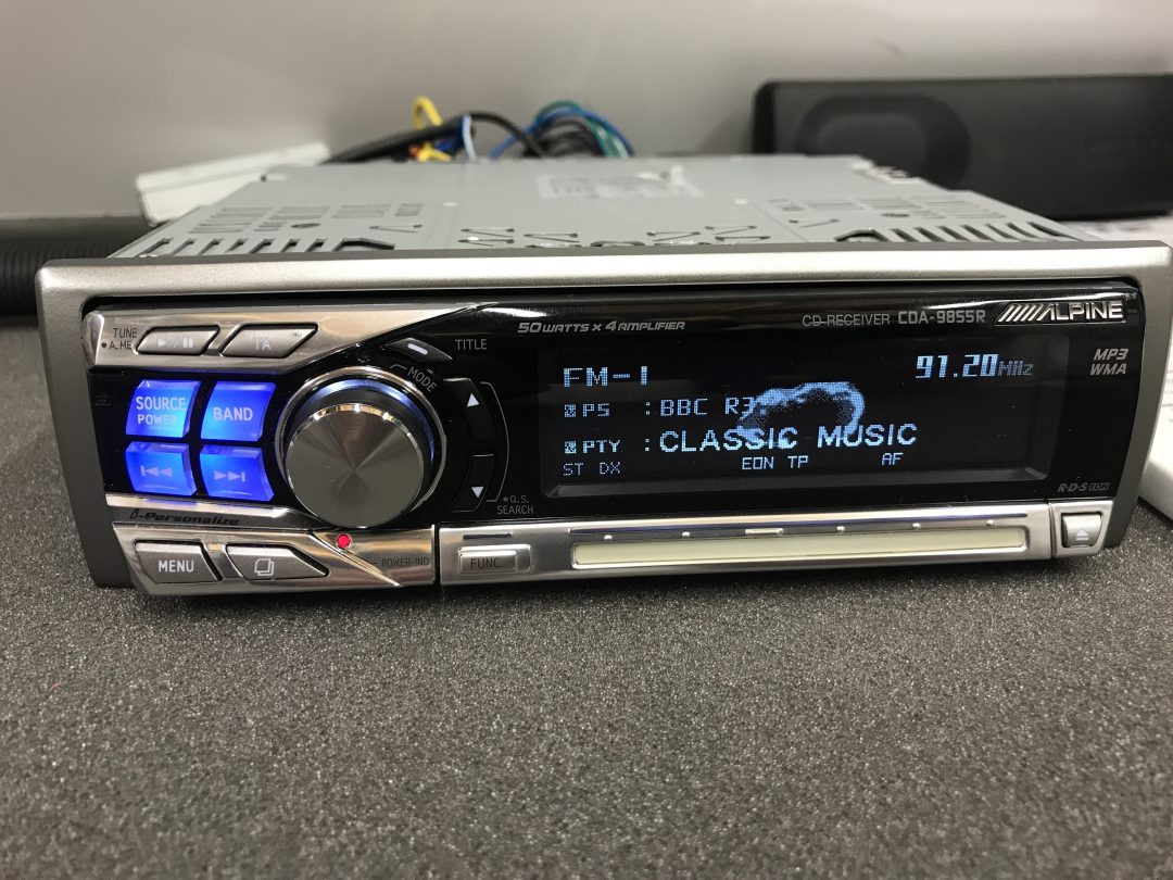 Alpine Car Radio Stereo Cd Mp3 Player Model Cda9855r Glidetouch JT Audio
