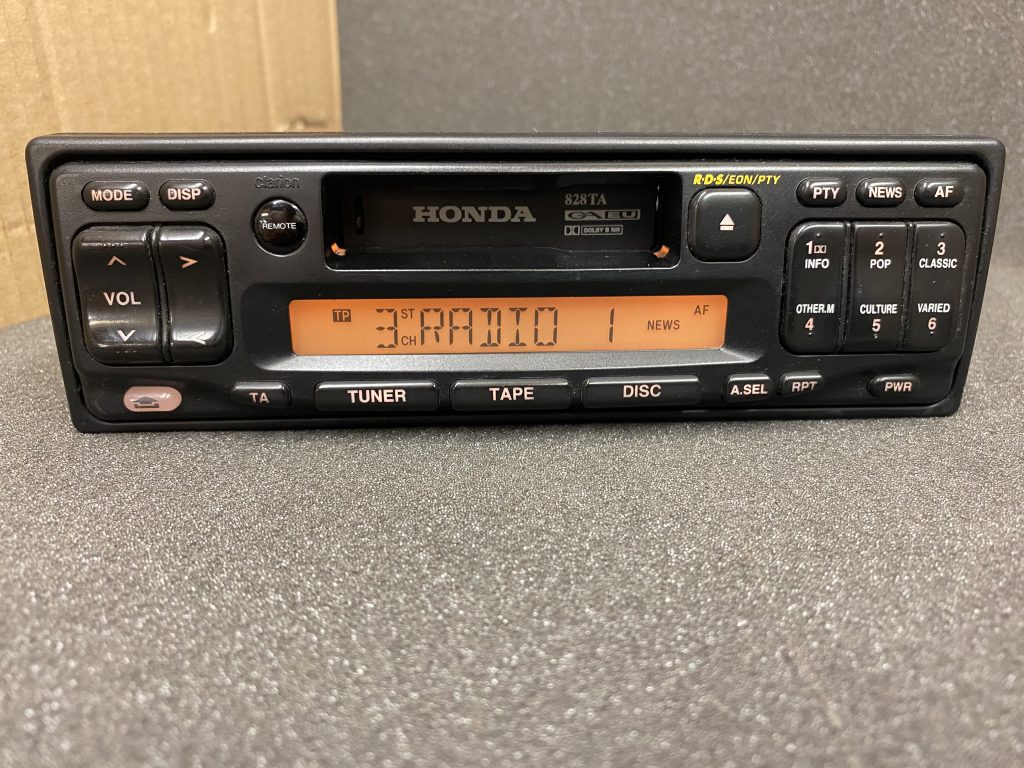 Honda 828ta old car radio cassette player head unit JT Audio