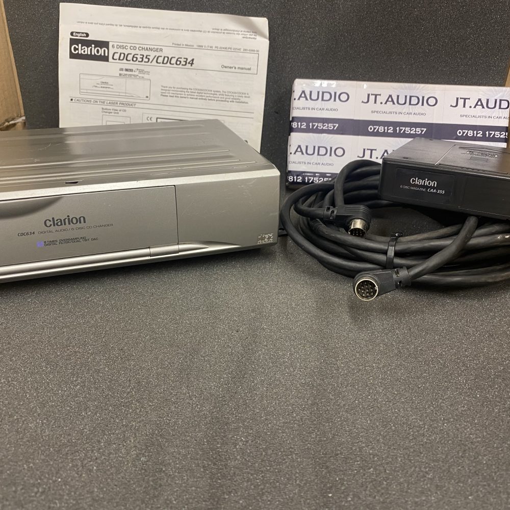 Clarion 13 Pin Car Radio Stereo Add On 6 Disc Plug In Cd Changer Cdc-634