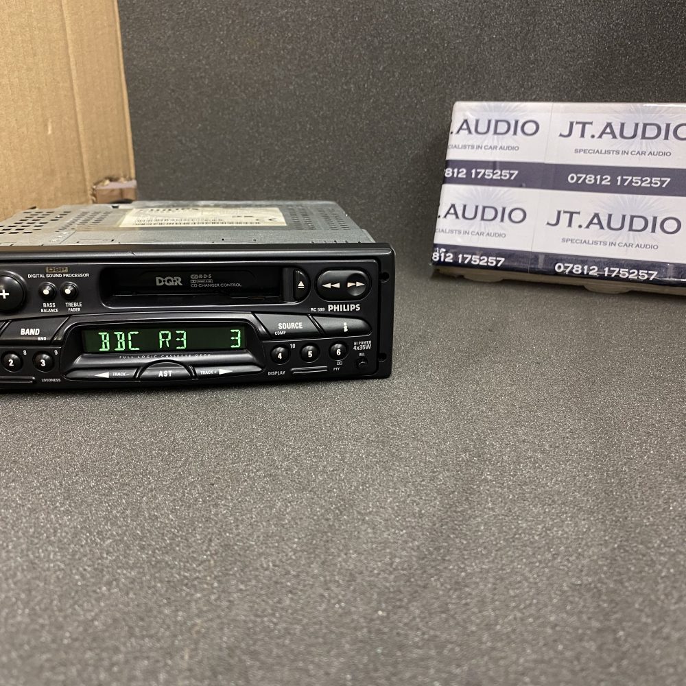 Old Classic Philips Rc599 Car Radio Stereo Cassette Player Cd Changer Control