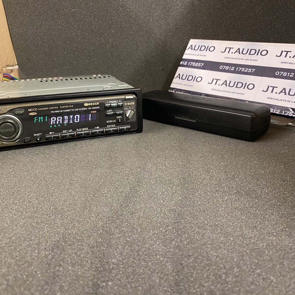 Old Classic 90's Sony Car Radio Cassette Player + Cd Changer Control Xr-C6220r