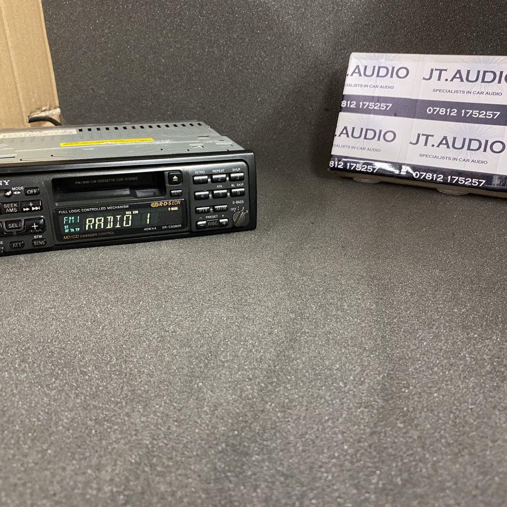 Old Classic 90's Sony Car Radio Cassette Player + Cd Changer Control Xr-C5080r