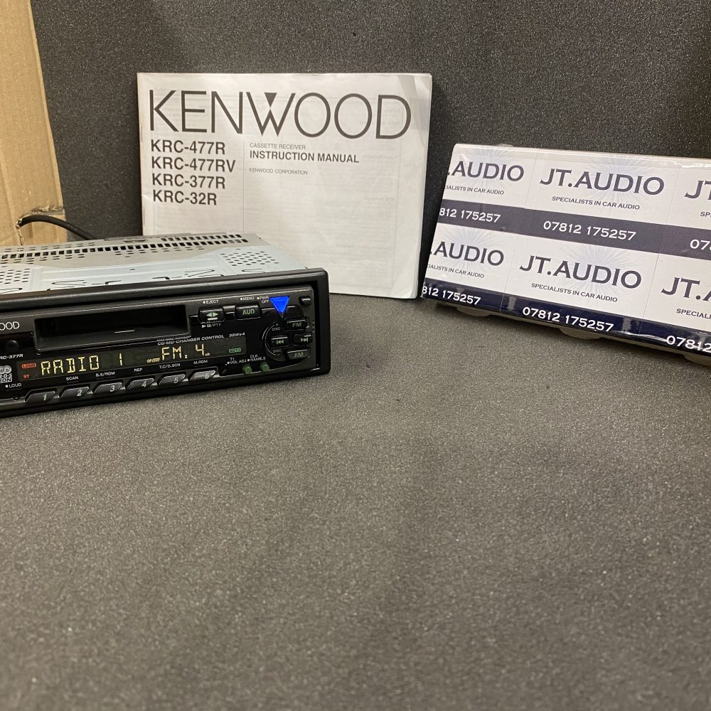 Old Classic Kenwood Car Radio Stereo Cassette Player Model Krc-377r with Cd changer Control