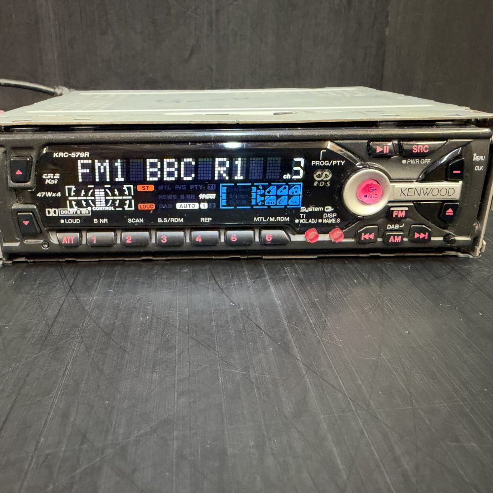 Old Kenwood Mask Car Radio Stereo cassette Player Krc-579r