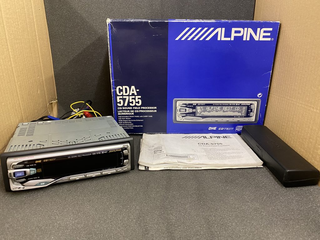Alpine Rare Cda-5755 Cd Player Sound Field Processor boxed - JT Audio