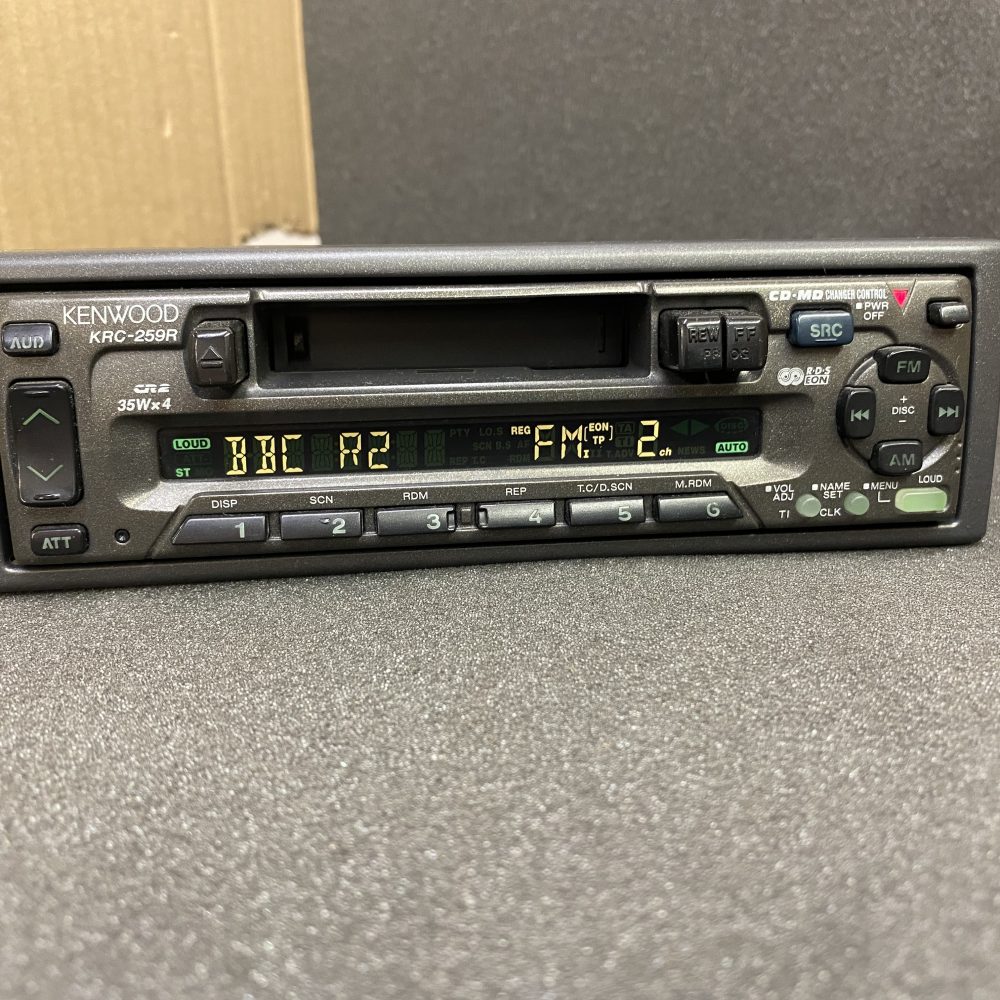 Old Classic Kenwood Car Radio Stereo Cassette Player Model Krc-259r Cd Control