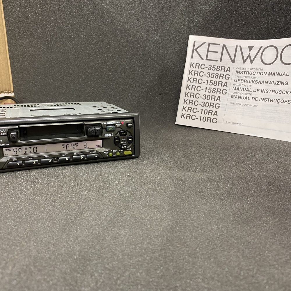 Old Classic Kenwood Car Radio Stereo Cassette Player Model Krc-30r Cd Control